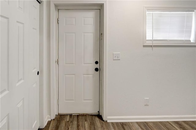 entryway featuring hardwood / wood-style floors