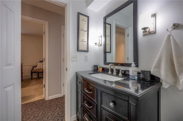 bathroom featuring vanity