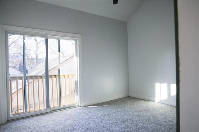 empty room with a healthy amount of sunlight and carpet flooring