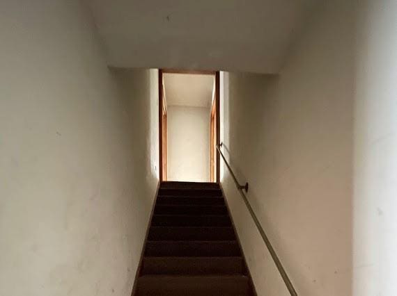 view of stairway