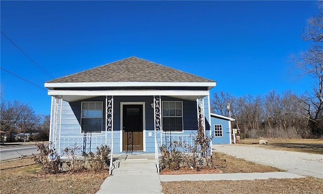 bungalow-style home with covered porch