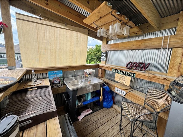304 S Jackson St, Archie, MO 64725 - view of wooden deck