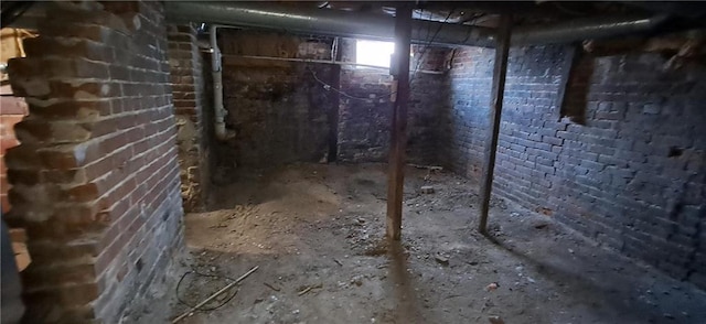 view of basement