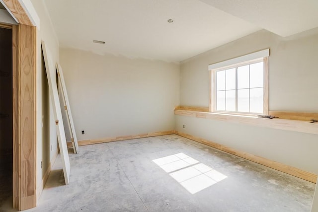 empty room featuring visible vents