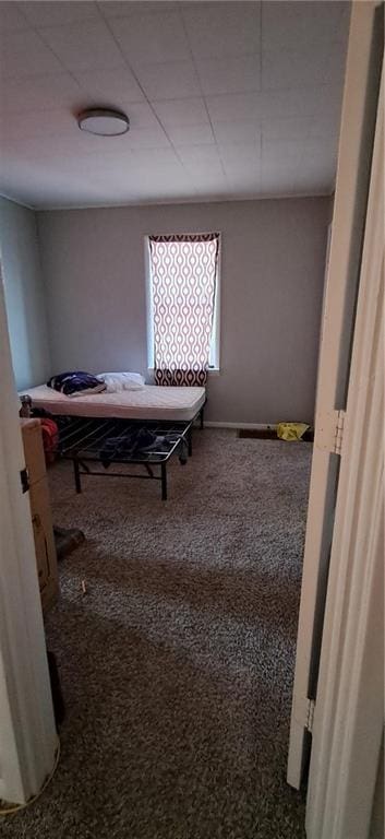 hallway featuring carpet flooring