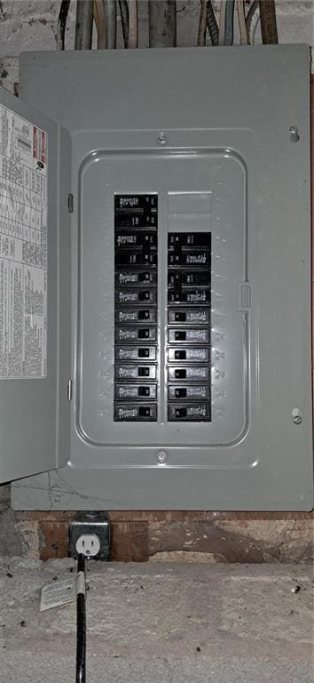 utility room featuring electric panel