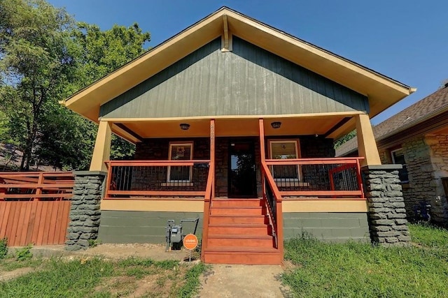 view of front of home