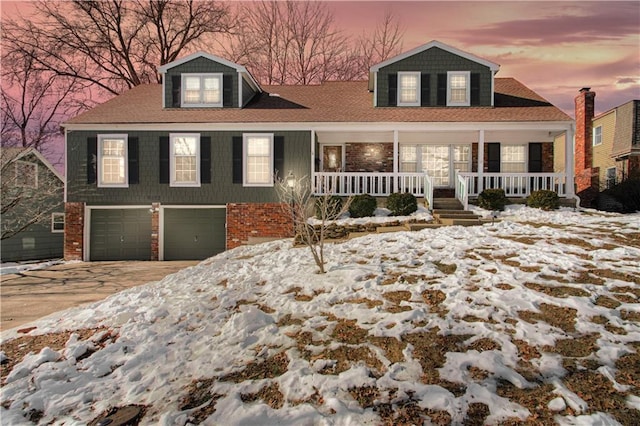 view of front of house featuring a garage