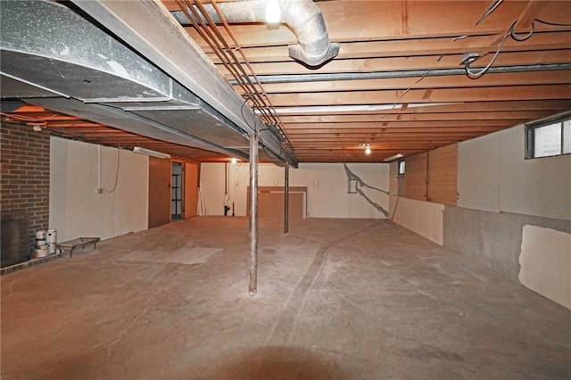 view of basement