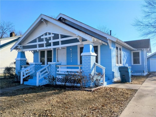 view of front of house featuring a porch