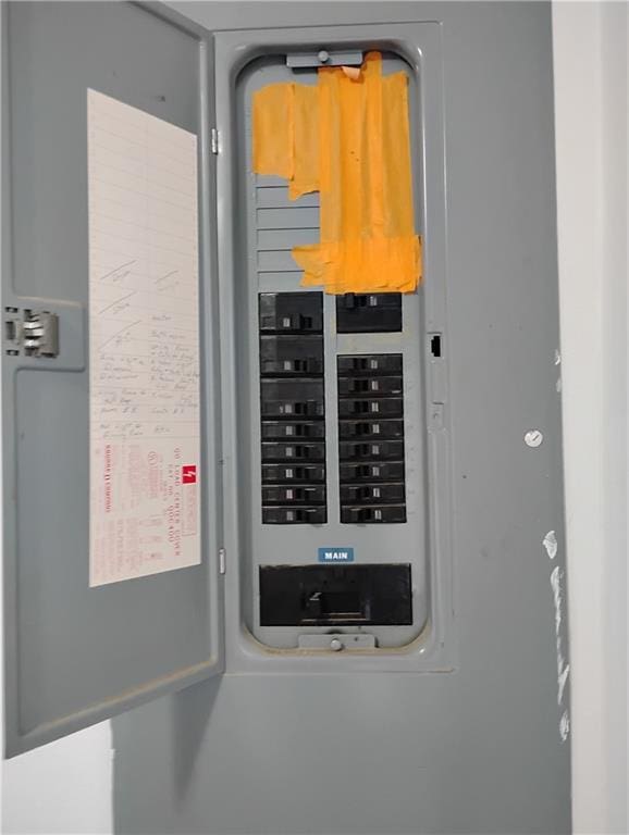 utility room with electric panel