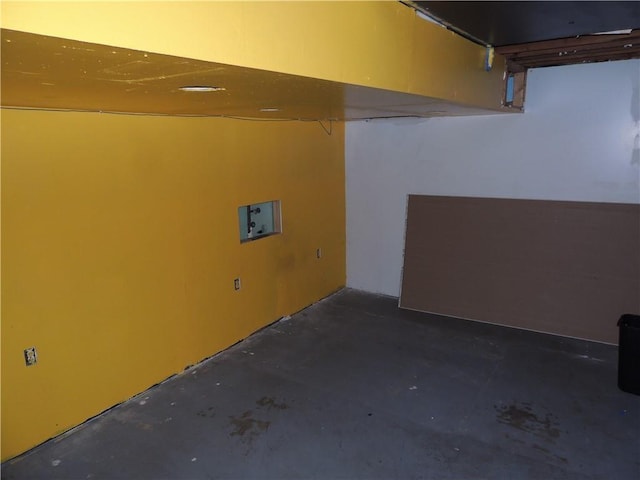 view of basement