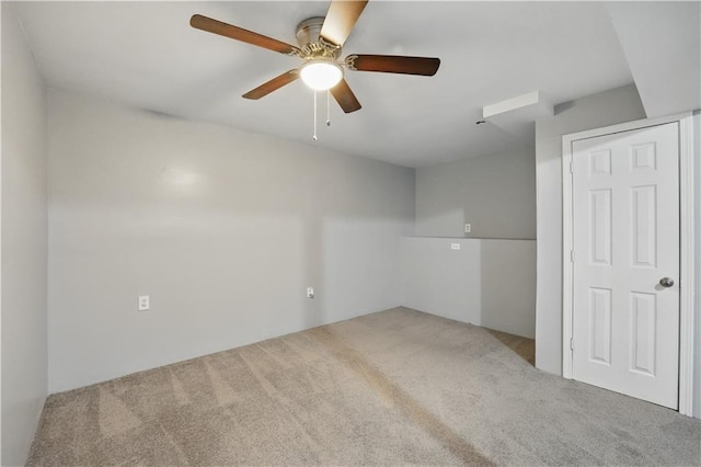 2016 NE Summerfield Ct, Blue Springs, MO 64029 - carpeted spare room featuring a ceiling fan
