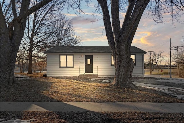 view of front of home