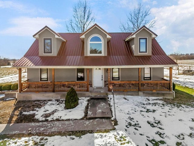 view of front of home with a porch