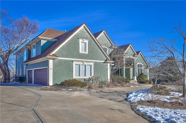 front facade featuring a garage