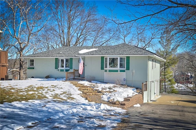 view of ranch-style house