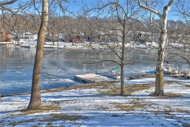 view of dock