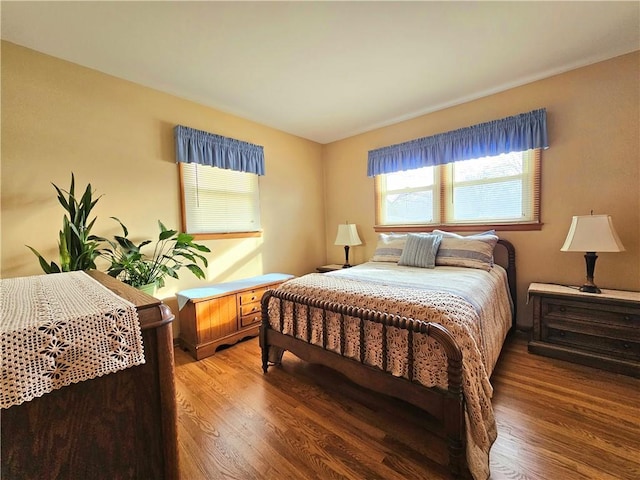 bedroom featuring light wood-style floors