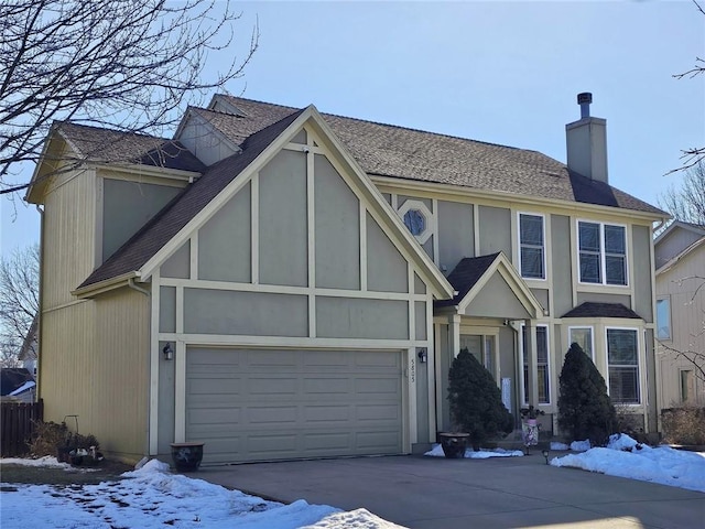 view of front of house featuring a garage