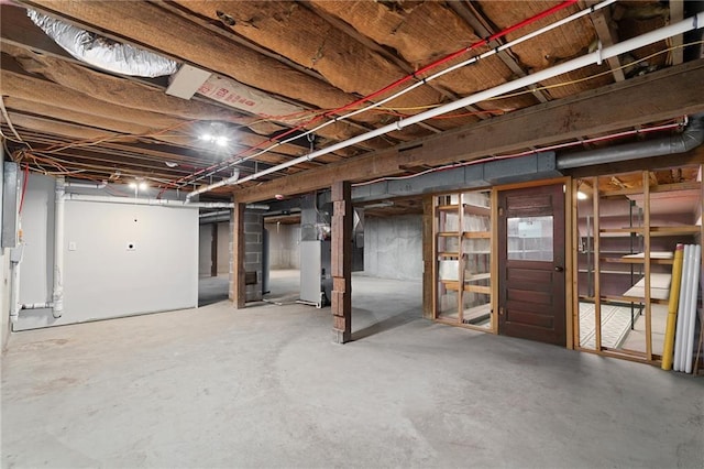 view of basement