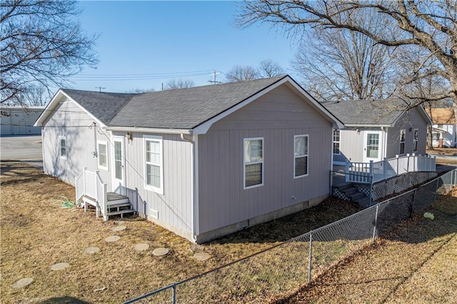 view of rear view of property