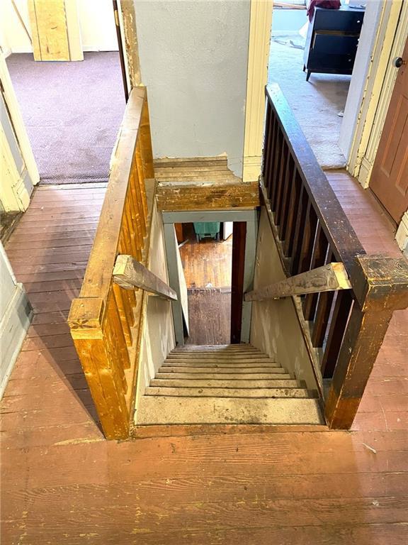 stairway with carpet