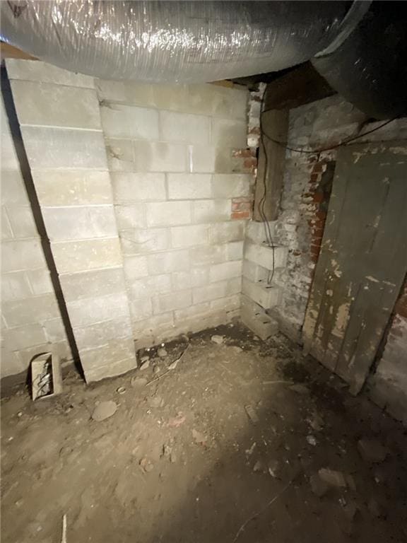 view of basement