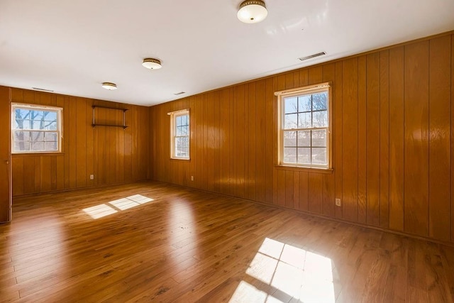 empty room featuring light wood-type flooring