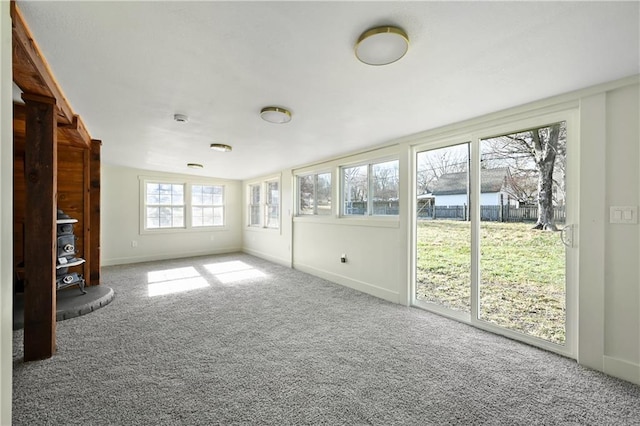 interior space with carpet floors