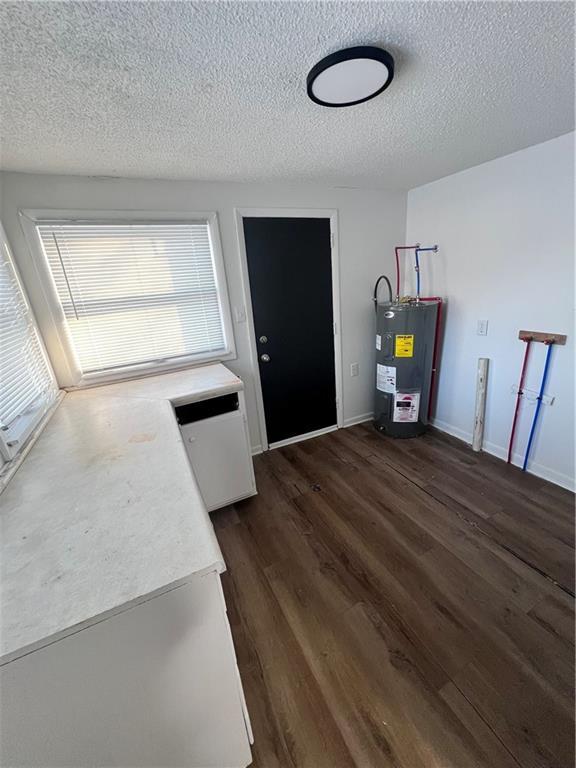 interior space featuring water heater