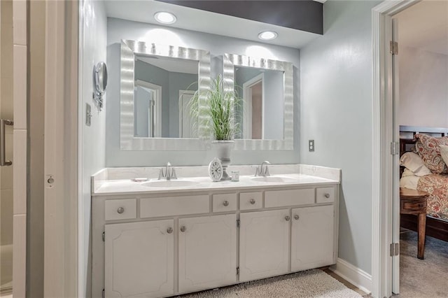 bathroom featuring vanity