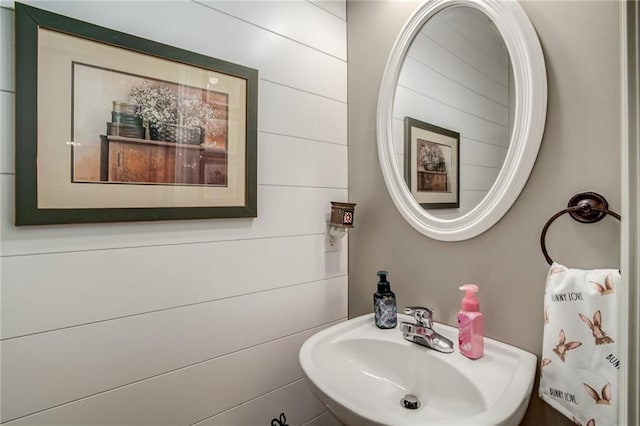 bathroom with a sink