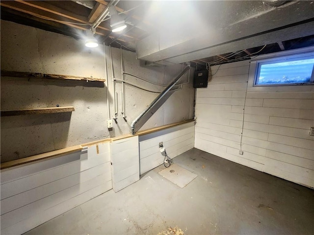 view of basement