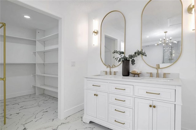 bathroom with vanity