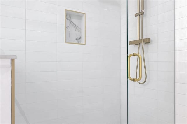 room details with a shower with door