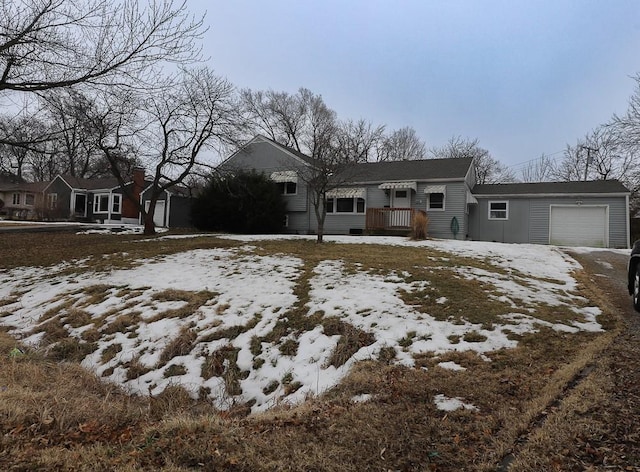 view of front of property with an attached garage