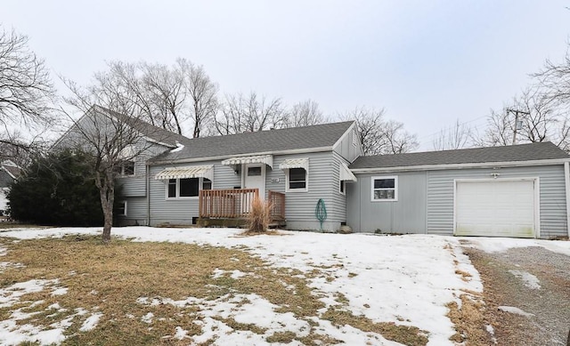 view of front of property featuring an attached garage