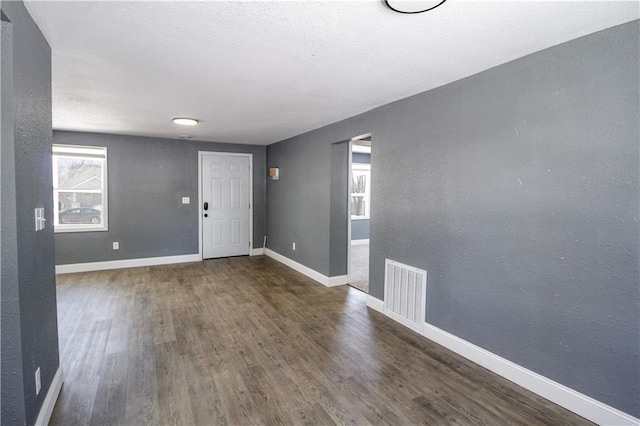 entryway featuring dark hardwood / wood-style flooring