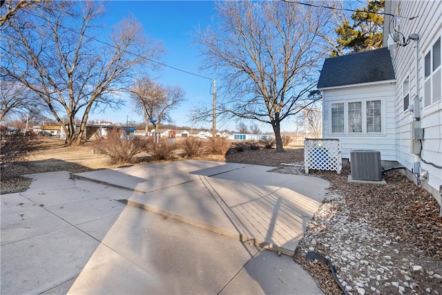 view of patio / terrace with central AC unit