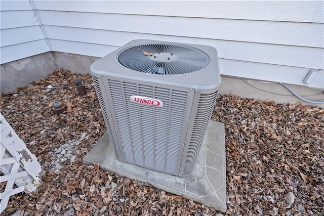 exterior details with central AC unit