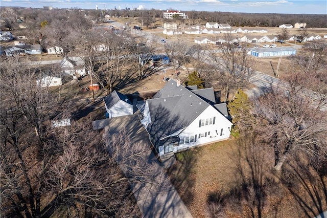 aerial view featuring a residential view