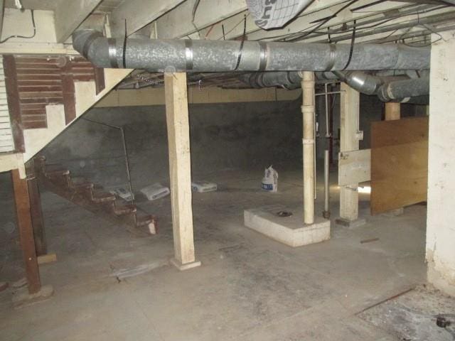 view of basement