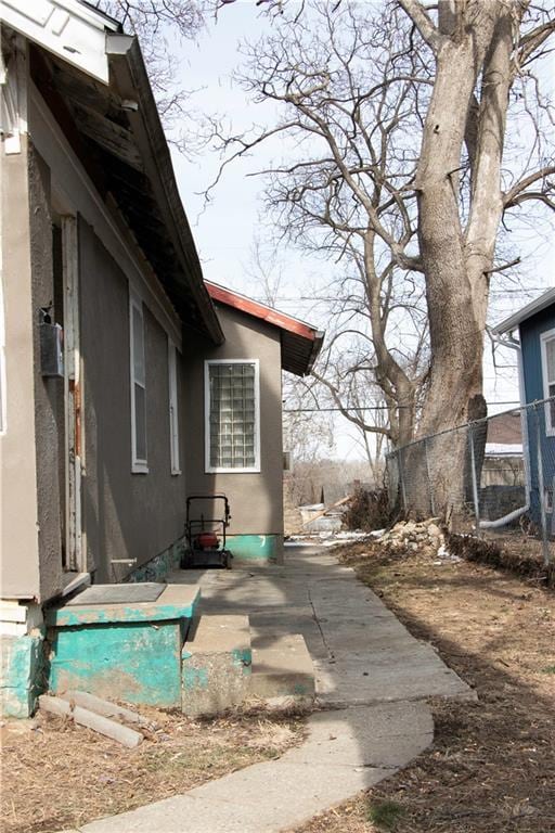 view of home's exterior featuring a patio