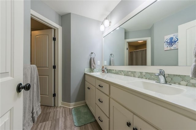 bathroom featuring vanity