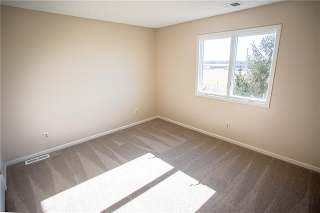 view of carpeted empty room