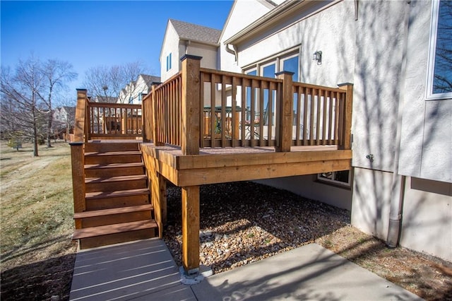 view of wooden terrace