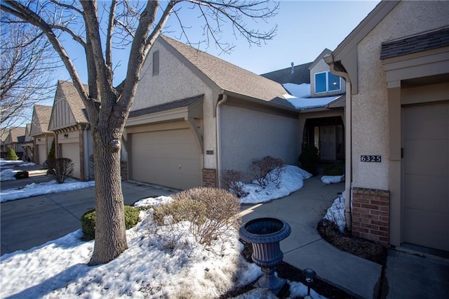 view of snowy exterior