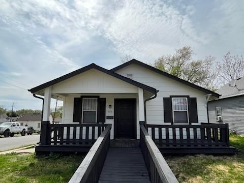 bungalow with covered porch