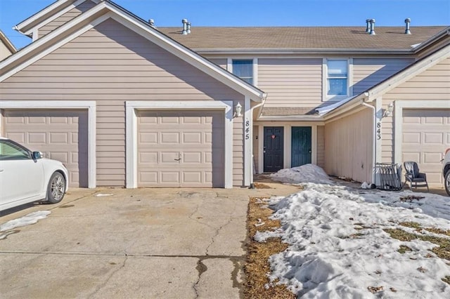 front facade featuring a garage